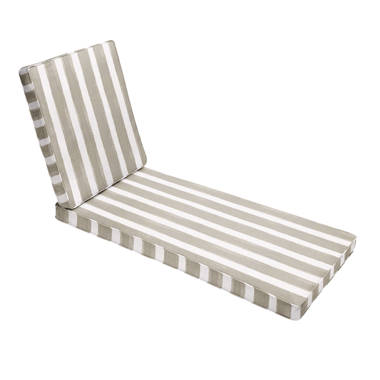 Striped chaise lounge outlet cushions